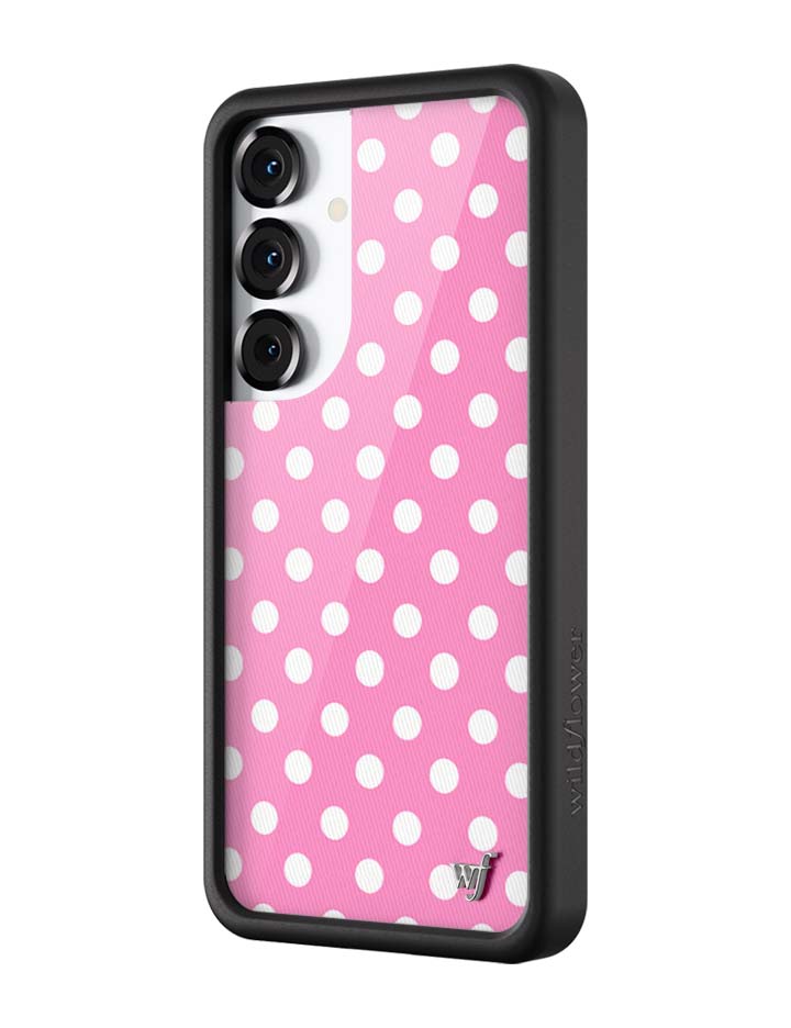 Polka Dot | Pink and White Samsung Galaxy Case - Aaria Tees Aaria Tees