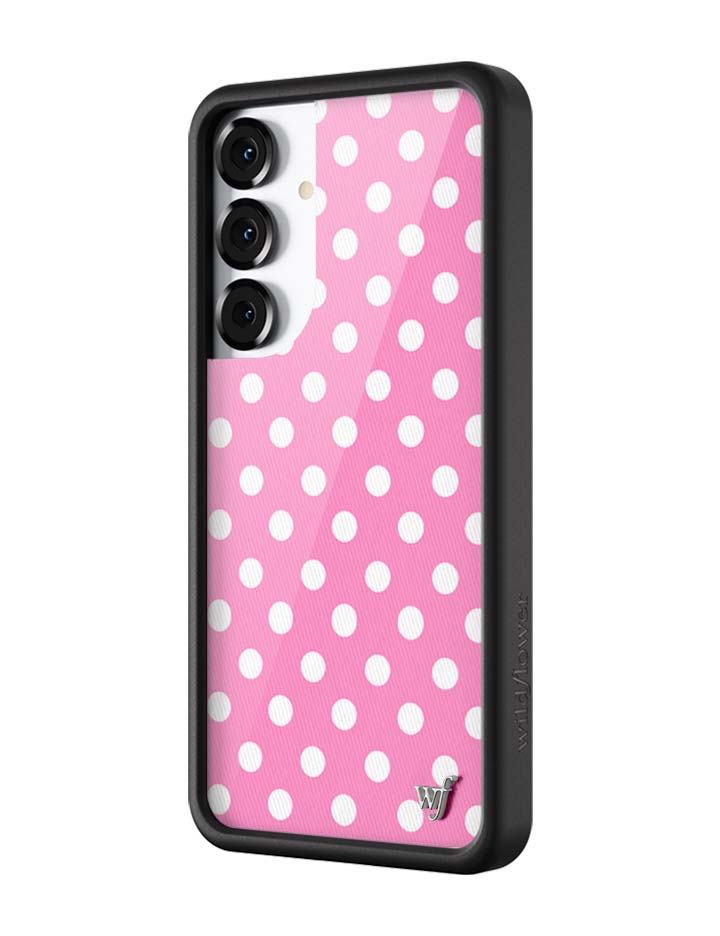 Polka Dot | Pink and White Samsung Galaxy Case - Aaria Tees Aaria Tees