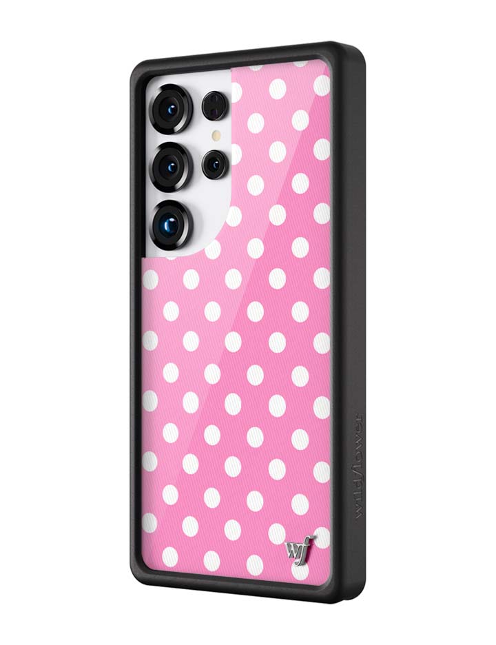 Polka Dot | Pink and White Samsung Galaxy Case - Aaria Tees Aaria Tees