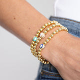 Beaded Evil Eye Bracelet Aaria Tees