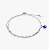 Evil Eye Pull Chain Bracelet - Aaria Tees Aaria Tees