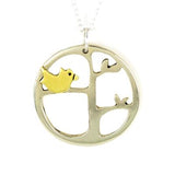 Momma Bird Mixed Metals Necklace - Aaria Tees Aaria Tees