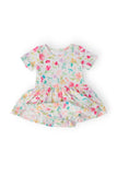 Painted Posies S/S Twirl Bodysuit - Aaria Tees Aaria Tees