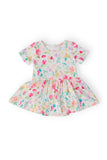 Painted Posies S/S Twirl Bodysuit - Aaria Tees Aaria Tees