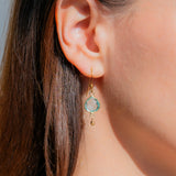 Aquamarine Ballet Drop Earrings Aaria Tees