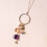 The Ammil Necklace - Amethyst & Citrine Aaria Tees