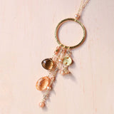 The Ammil Necklace - Citrine & Smoky Quartz Aaria Tees