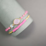 Rose Quartz Adjustable Gemstone Bracelet Aaria Tees