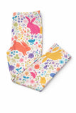 Pastel Floral Bunnies Leggings - Aaria Tees Aaria Tees