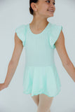 Pastel Green S/S Twirl Leotard - Aaria Tees Aaria Tees