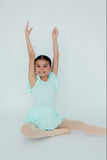 Pastel Green S/S Twirl Leotard - Aaria Tees Aaria Tees
