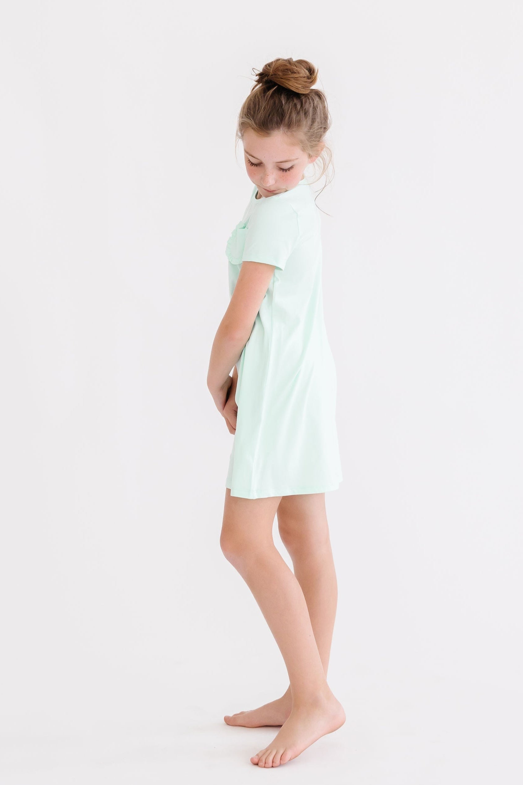Pastel Green T-Shirt Dress - Aaria Tees Aaria Tees