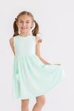 Pastel Green Tank Pocket Twirl Dress - Aaria Tees Aaria Tees