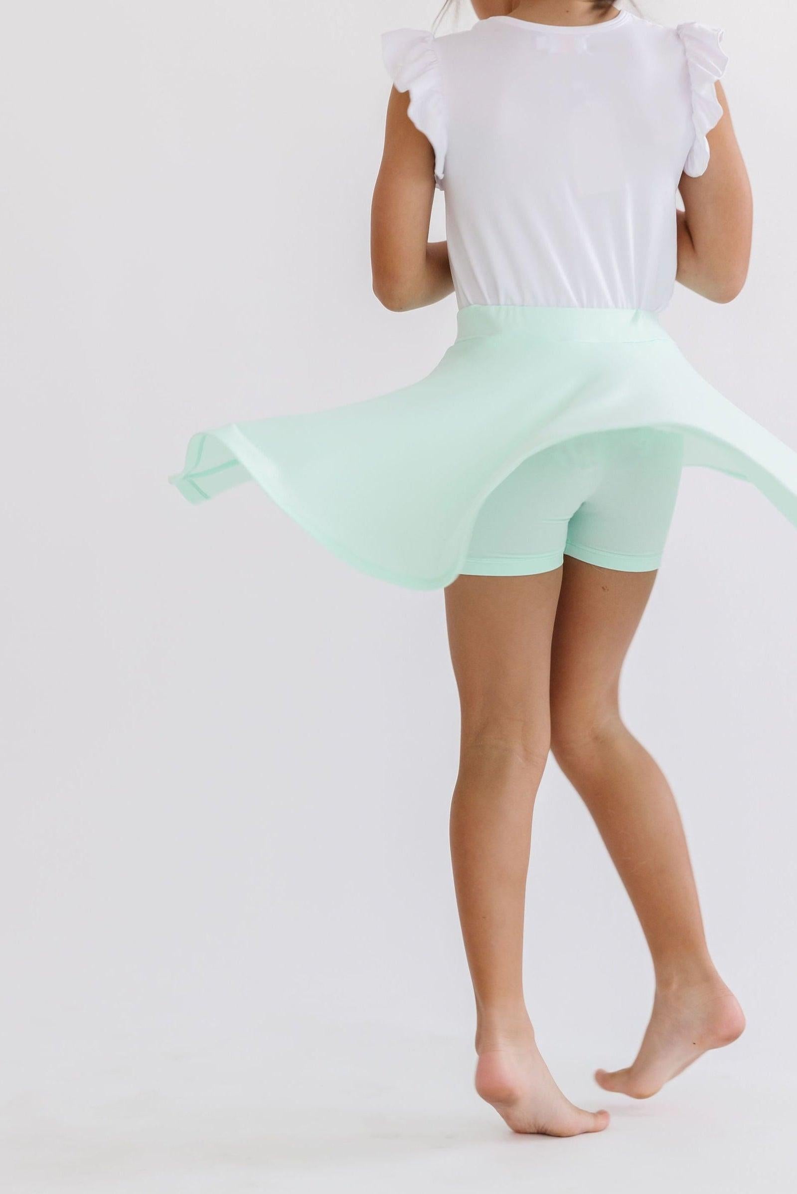 Pastel Green Twirl Skort - Aaria Tees Aaria Tees