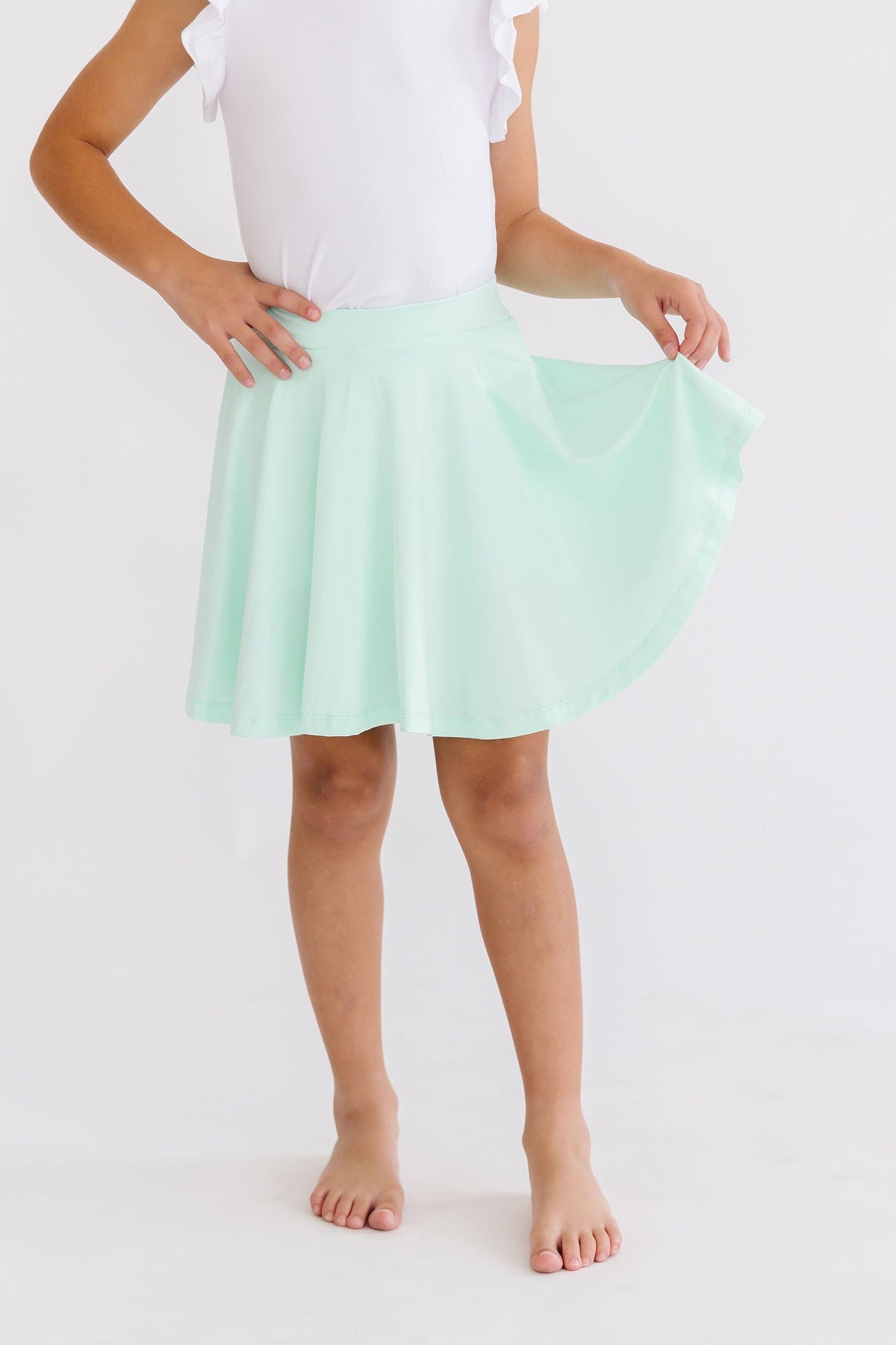 Pastel Green Twirl Skort - Aaria Tees