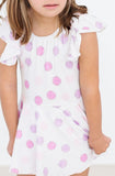 Pastel Polka Dot S/S Twirl Leotard - Aaria Tees Aaria Tees