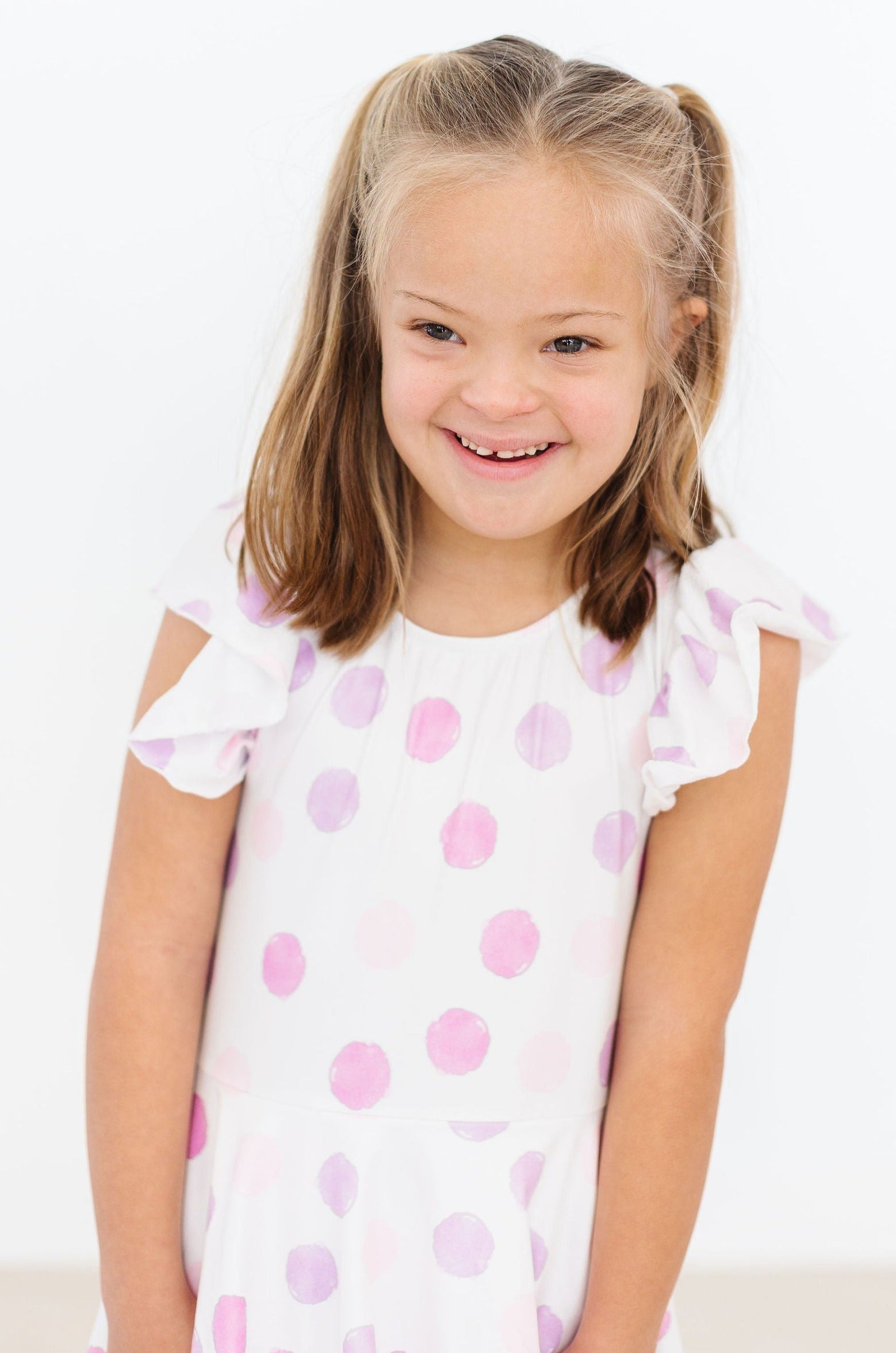 Pastel Polka Dot S/S Twirl Leotard - Aaria Tees Aaria Tees