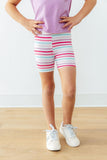 Pastel Stripes Twirl Shorts - Aaria Tees Aaria Tees