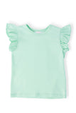 Pastel Green S/S Ruffle Tee - Aaria Tees Aaria Tees