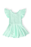 Pastel Green S/S Twirl Leotard - Aaria Tees Aaria Tees