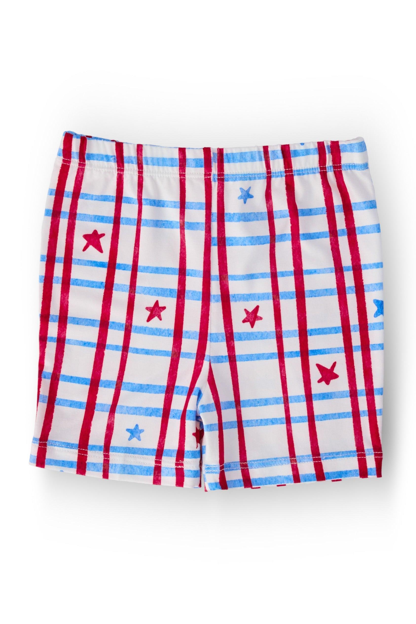 Patriotic Plaid Twirl Shorts - Aaria Tees Aaria Tees