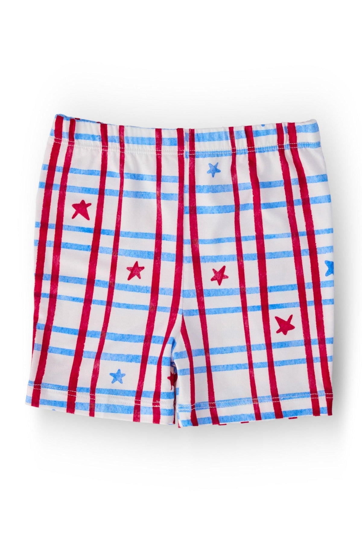Patriotic Plaid Twirl Shorts - Aaria Tees