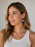 Patriotic Dangle Star Earrings - Aaria Tees Aaria Tees