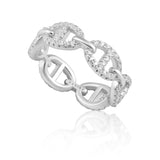Pave Rosie Link Ring Aaria Tees