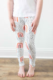 Peach Rainbow Leggings - Aaria Tees Aaria Tees