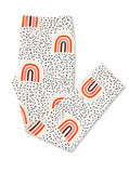 Peach Rainbow Leggings - Aaria Tees Aaria Tees