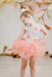 Peach Rainbow Tank Tutu Leotard - Aaria Tees Aaria Tees