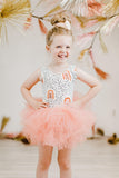 Peach Rainbow Tank Tutu Leotard - Aaria Tees Aaria Tees