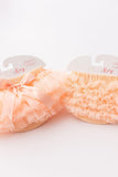 Peach Ruffle Bum Bloomer - Aaria Tees Aaria Tees