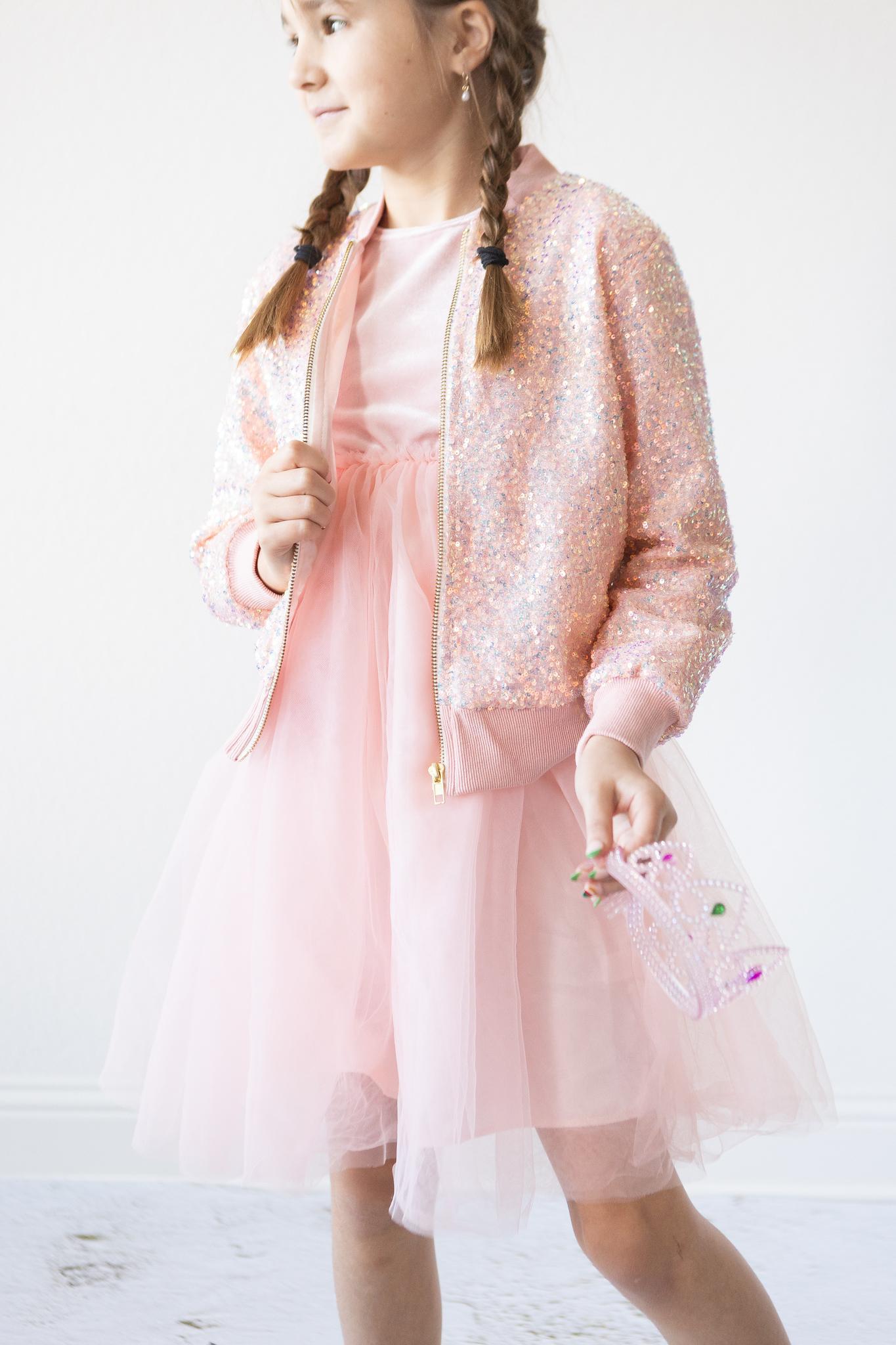 Peach Sequin Jacket - Aaria Tees Aaria Tees