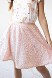 Peach Sequin Twirl Skort - Aaria Tees Aaria Tees