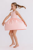 Peach Tank Pocket Twirl Dress - Aaria Tees Aaria Tees