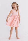 Peach Tank Pocket Twirl Dress - Aaria Tees Aaria Tees