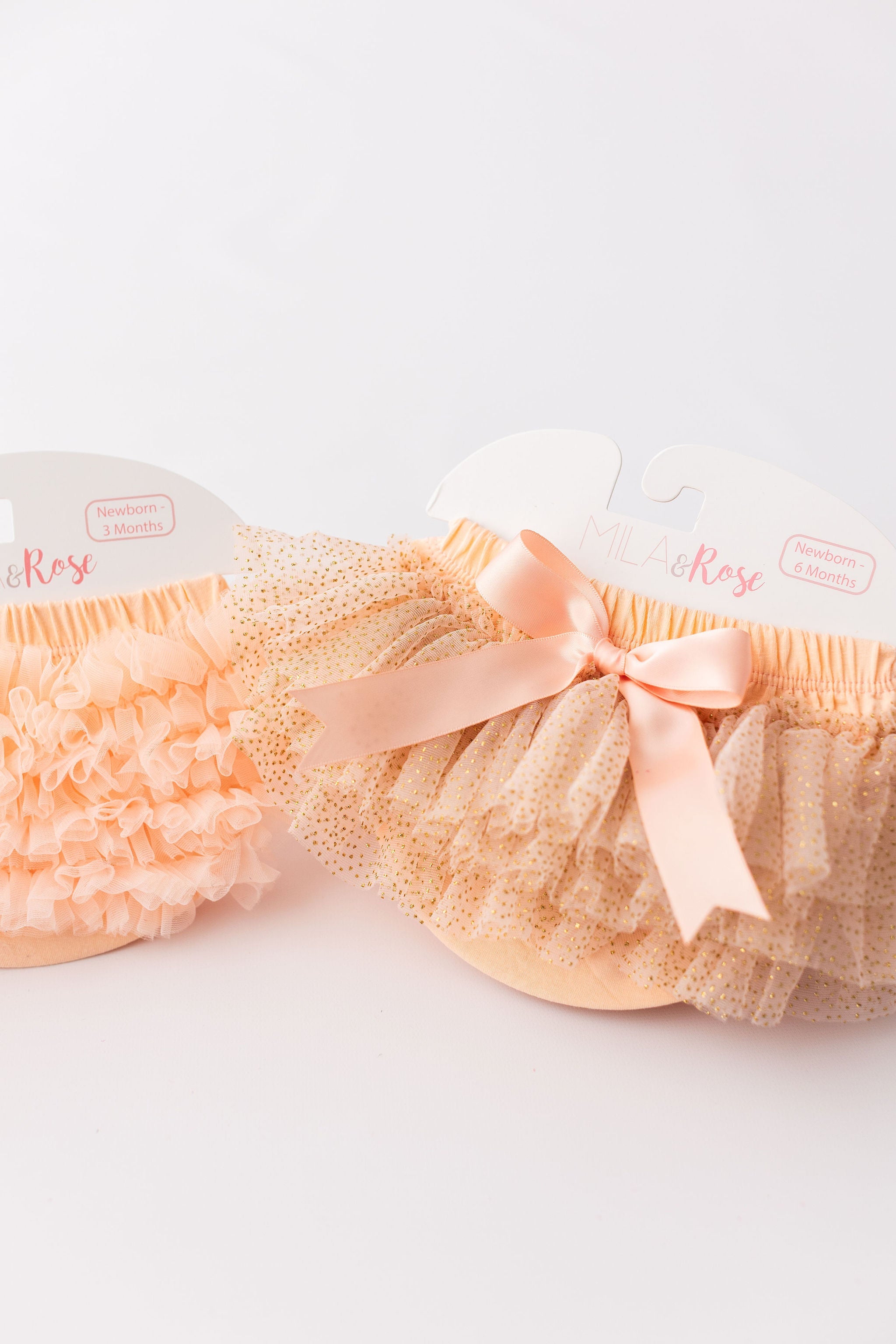Peach & Gold Glitter Tutu Bloomer - Aaria Tees Aaria Tees