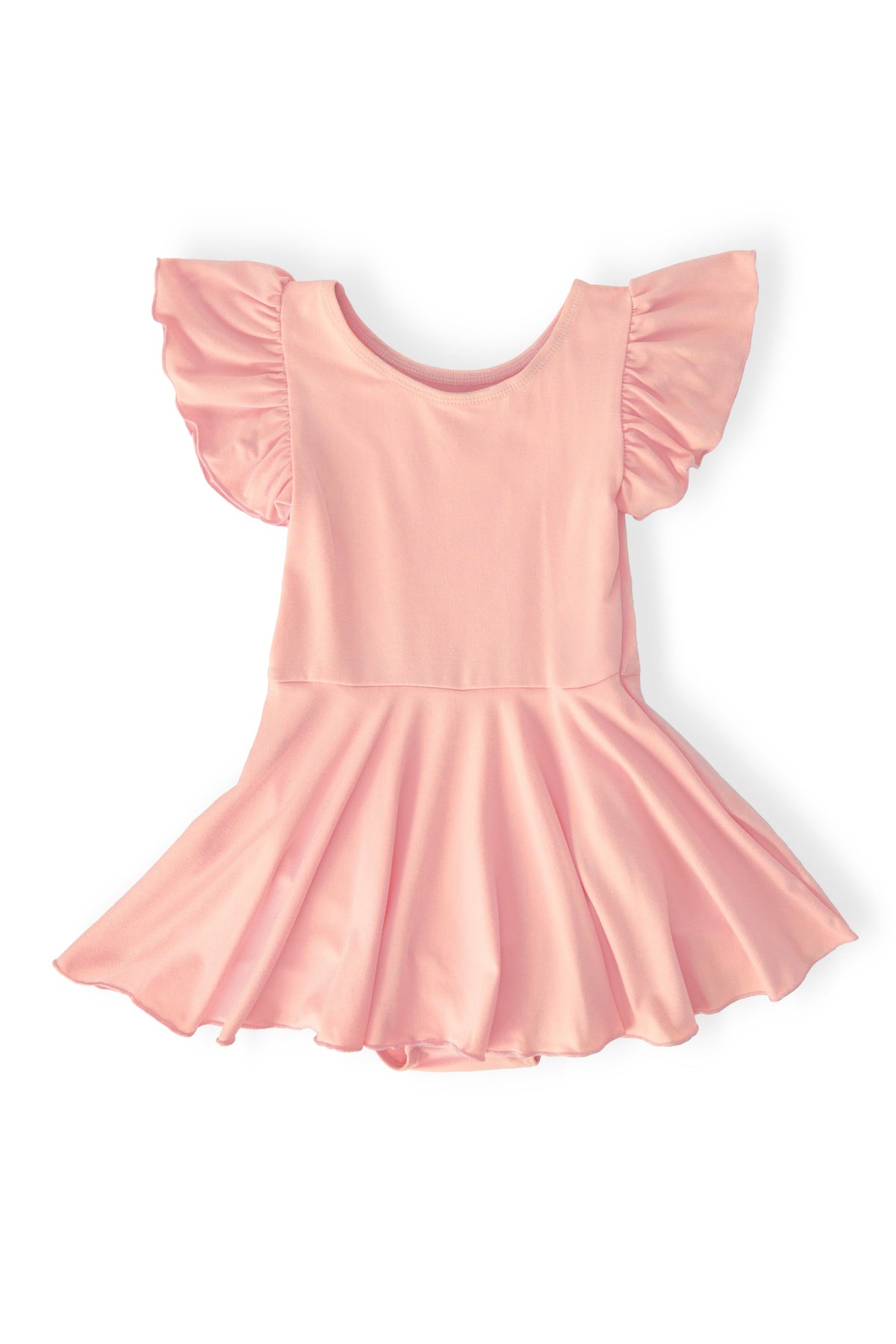 Peach S/S Twirl Leotard - Aaria Tees