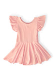 Peach S/S Twirl Leotard - Aaria Tees Aaria Tees