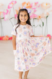 Peanut Butter Jelly Time S/S Pocket Twirl Dress - Aaria Tees Aaria Tees