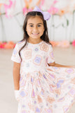 Peanut Butter Jelly Time S/S Pocket Twirl Dress - Aaria Tees Aaria Tees