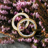 Pearl Halo Earrings Aaria Tees