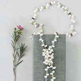 Pearl & Gemstone Ballet Lariat Necklace Aaria Tees