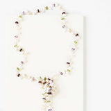 Pearl & Gemstone Ballet Lariat Necklace Aaria Tees