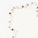 Pearl & Gemstone Ballet Lariat Necklace Aaria Tees