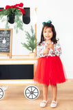 Peppermint Princess L/S Tutu Dress - Aaria Tees Aaria Tees