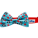 Peppermint Panda Blue Dog Bow Tie Aaria Tees