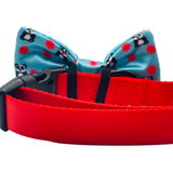Peppermint Panda Blue Dog Bow Tie Aaria Tees