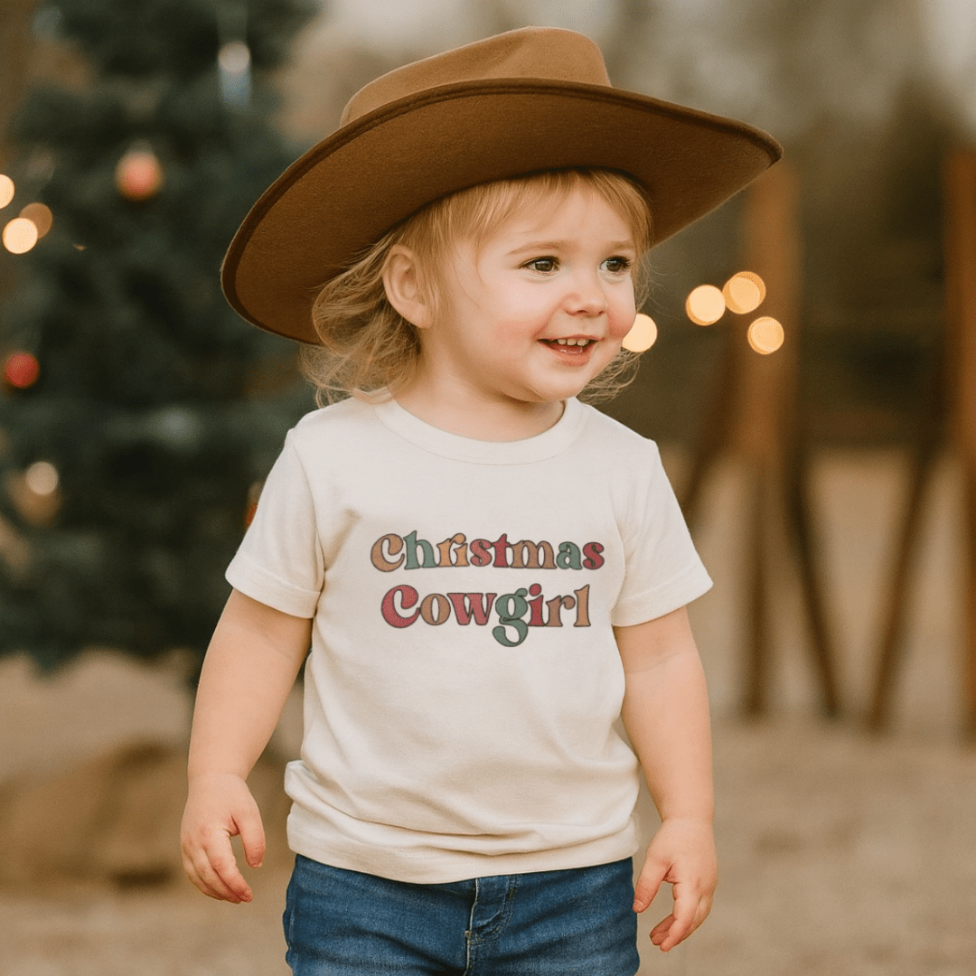 graphic tee | christmas cowgirl - Aaria Tees Aaria Tees